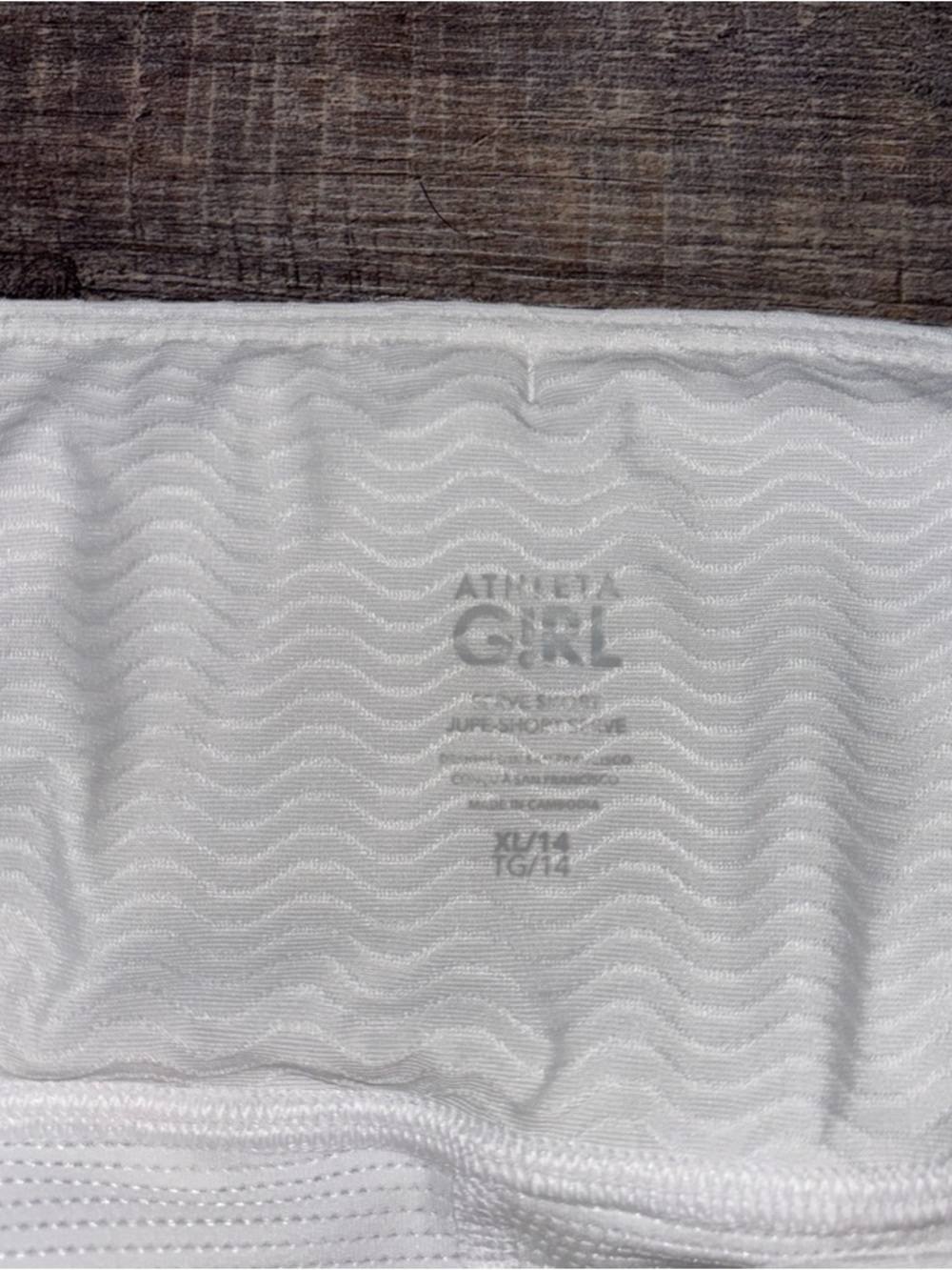 Athleta Girl Swing Skort Size 14 White Pockets - Picture 4 of 6